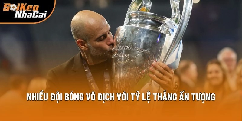 Nhiều đội bóng vô địch với tỷ lệ thắng ấn tượng